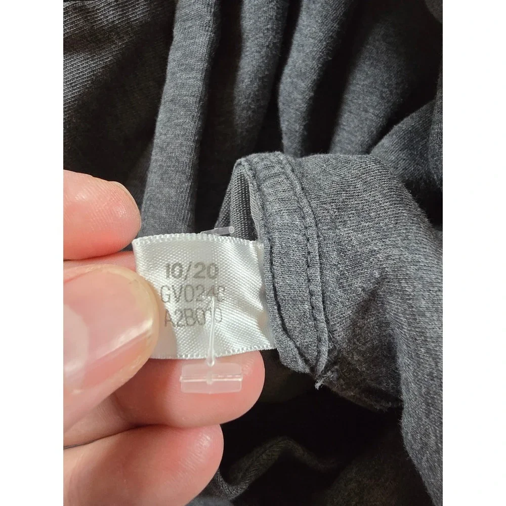 Adidas Hoodie Sweatshirt Mens S Fit XS Grey‎ Fleece Lightweight *Read
